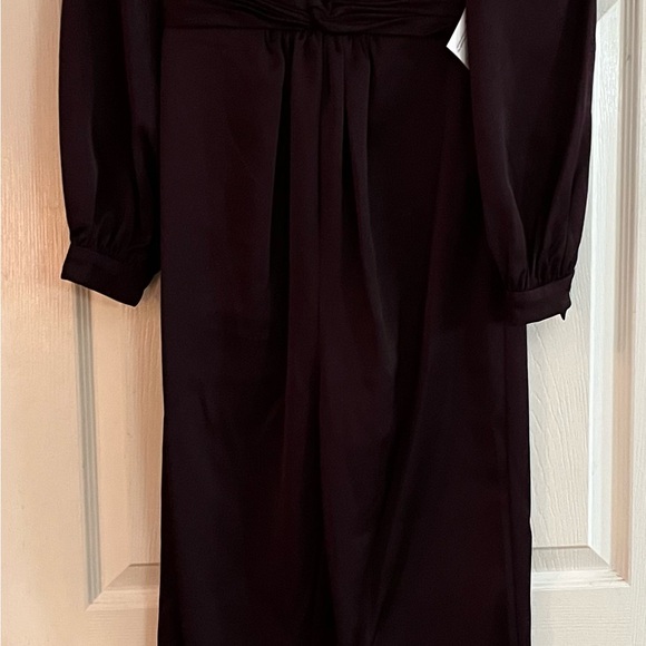 Mac Duggal/IEENA #A2647 NWT Plum Purple Jumpsuit LS Plunging V-Neck - Picture 9 of 13